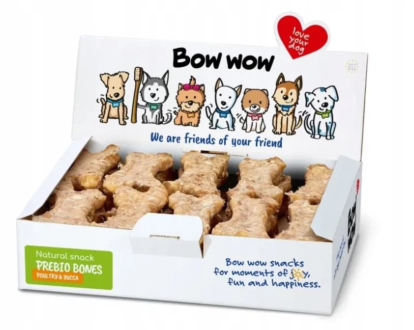 Bow Wow Super Natural Prebio Bones kości z drobiem i juką 30 szt.