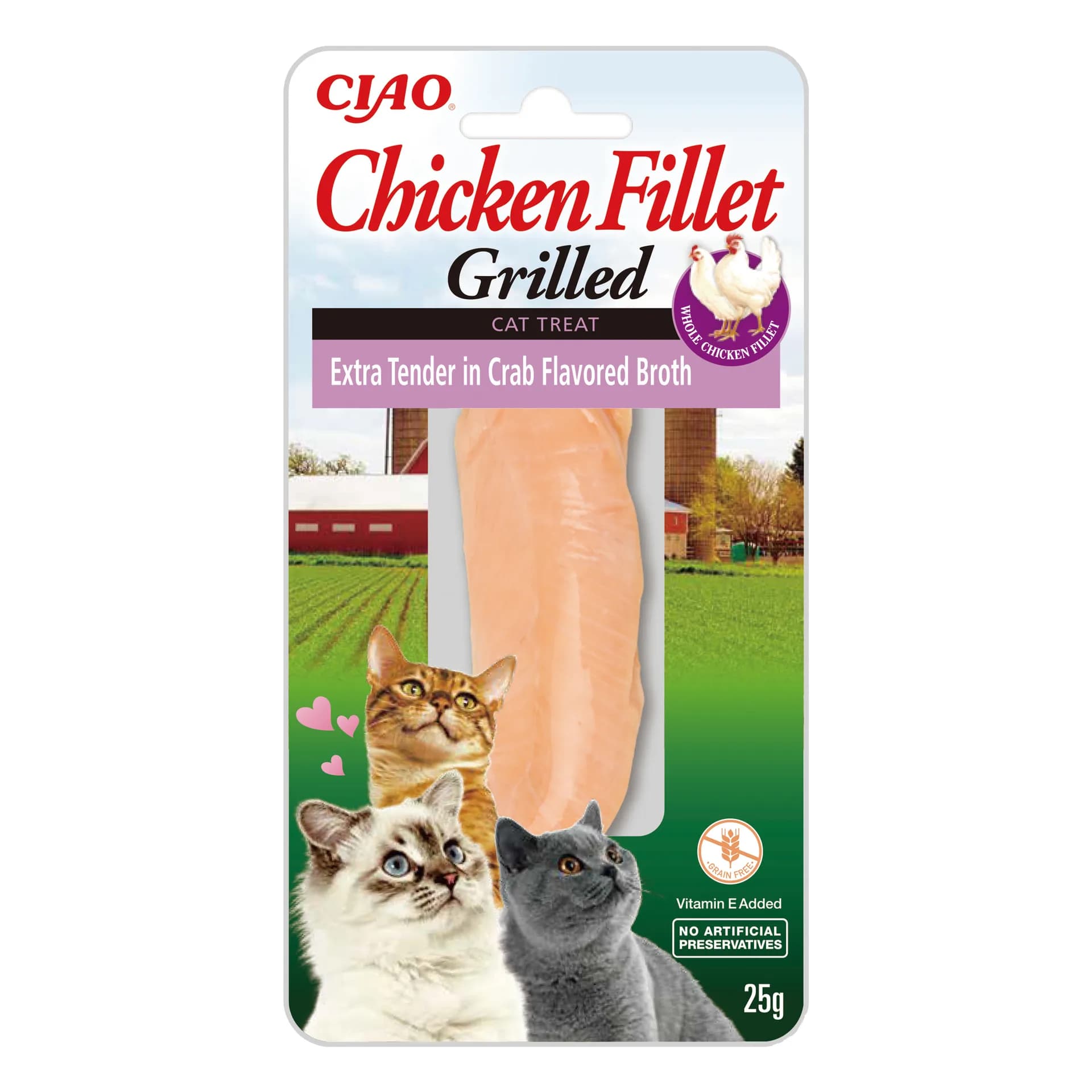 INABA CAT CHICKEN FILLET EXTRA TENDER IN CRAB 25 g