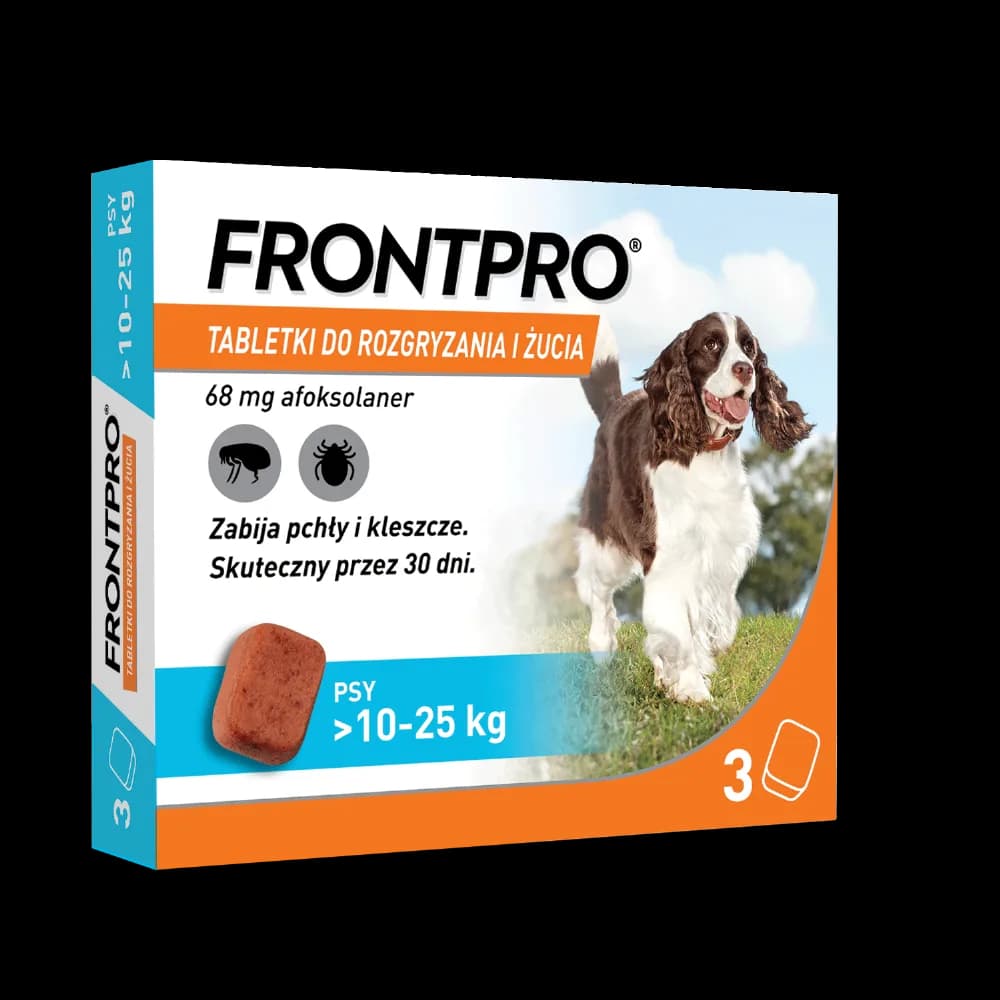 FRONTPRO 68 mg tabletki do rozgryzania i żucia dla psów > 10 25 kg