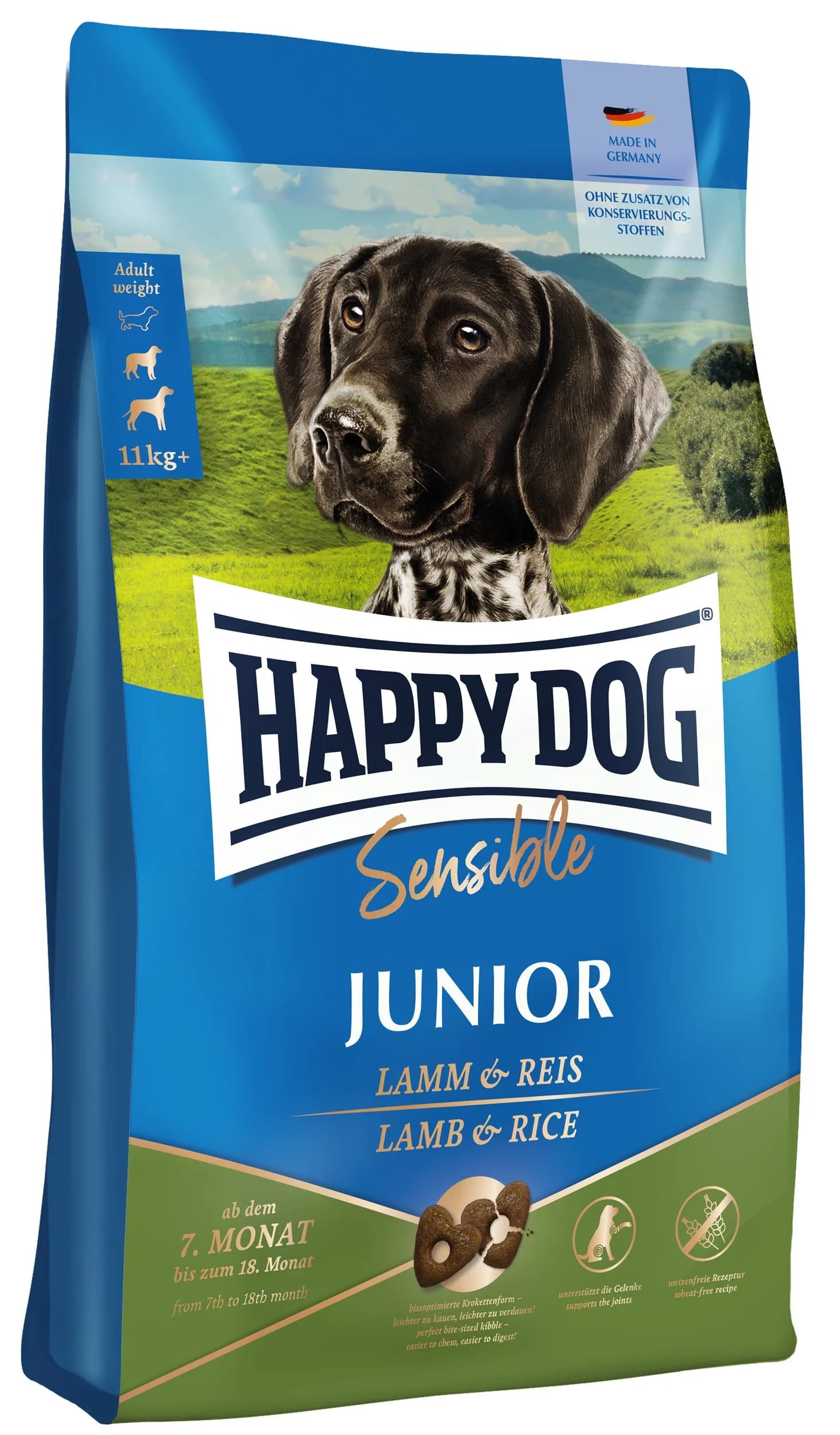 Happy Dog Sensible Junior sucha karma dla szczeniąt 7-18 miesięcy jagnięcina ryż
