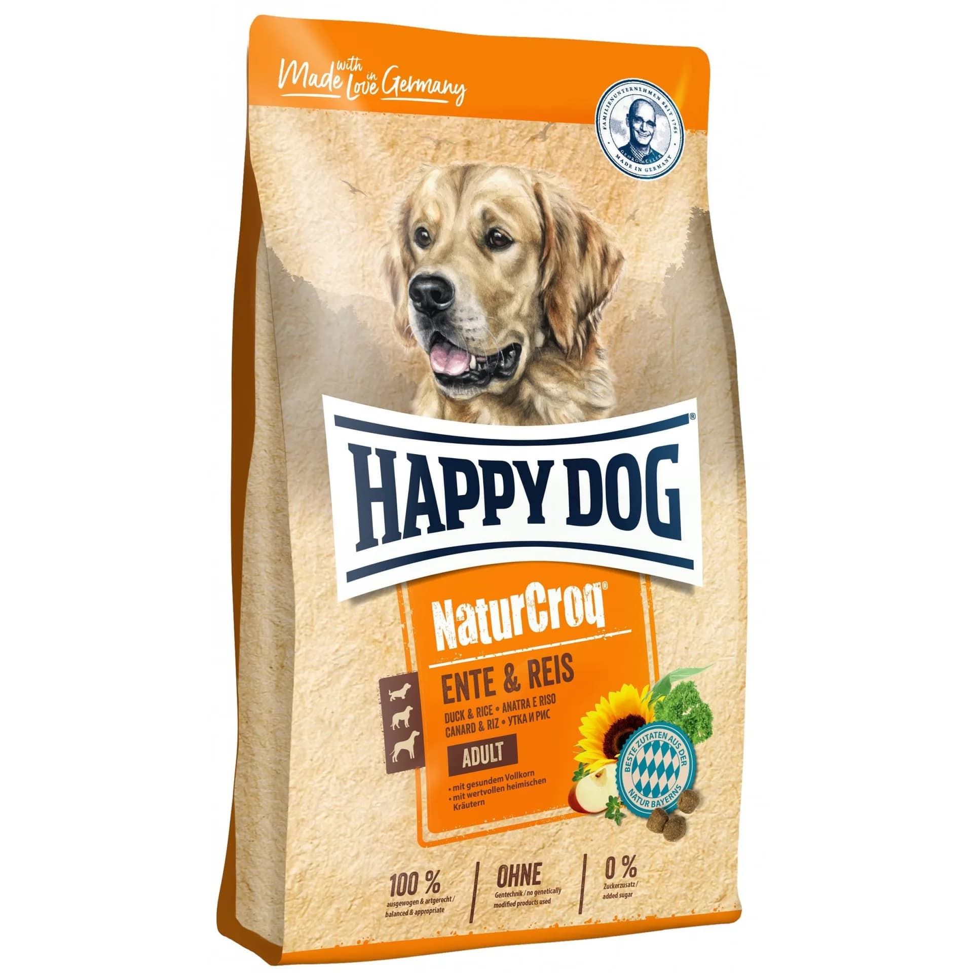 Happy Dog NaturCroq karma sucha dla psa kaczka i ryż 11 kg