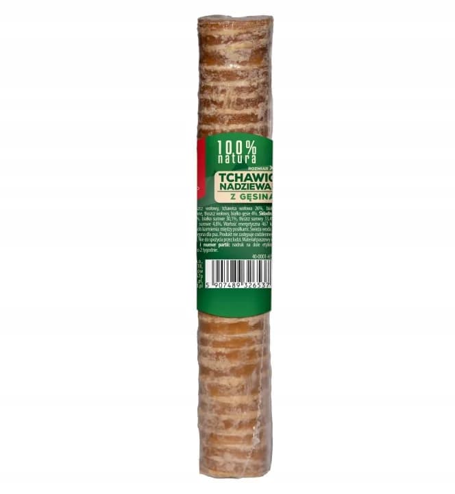 Naturalny Przysmak dla Psa Tchawica Duża Nadziewana Gęsiną MACED 150 g