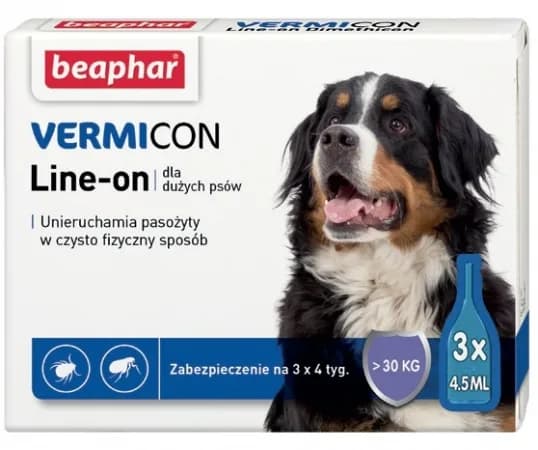 Beaphar Krople przeciwko pasożytom VERMIcon dla dużych psów >30 kg