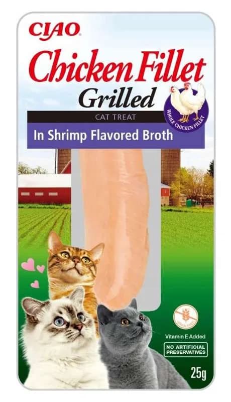 INABA CAT CHICKEN FILLET IN SHRIMP BROTH 25 g