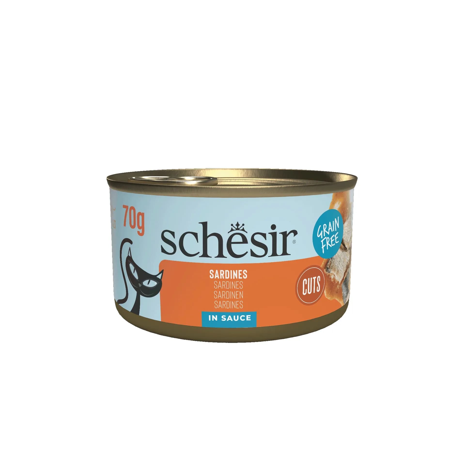 Schesir Cat Can Grill karma mokra dla kota sardynki w sosie 70 g