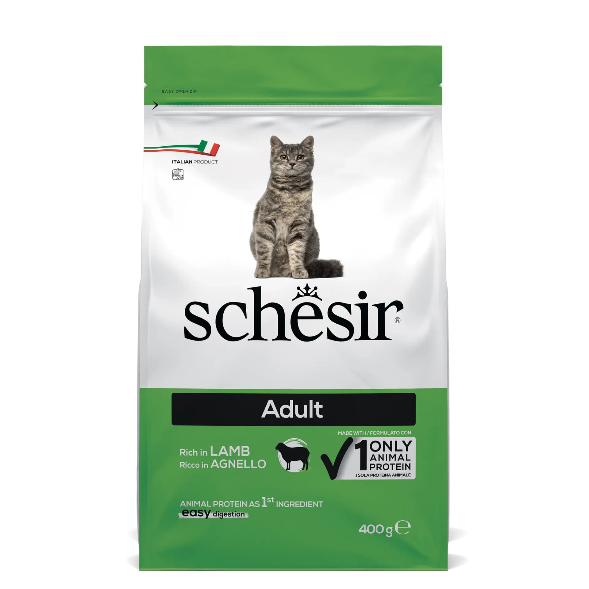 Schesir Original Adult karma sucha z jagnięciną dla dorosłych kotów