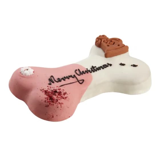 Tort dla psa Lolo Pets Merry Christmas / Wesołych Świąt - 250 g Orzechowo czekoladowy