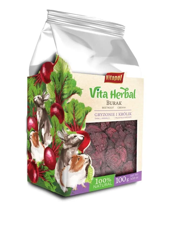 Vitapol Vita Herbal Suszony buraczek dla gryzoni i królika 50 g