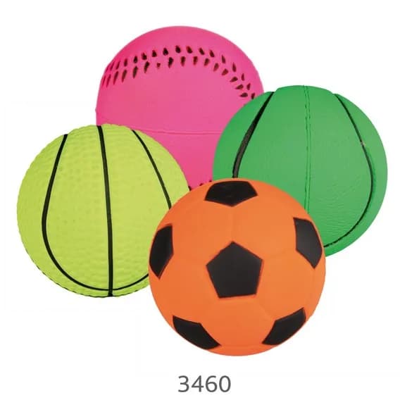Piłka sportowa neonowa z gumy piankowej, pływająca 6 cm