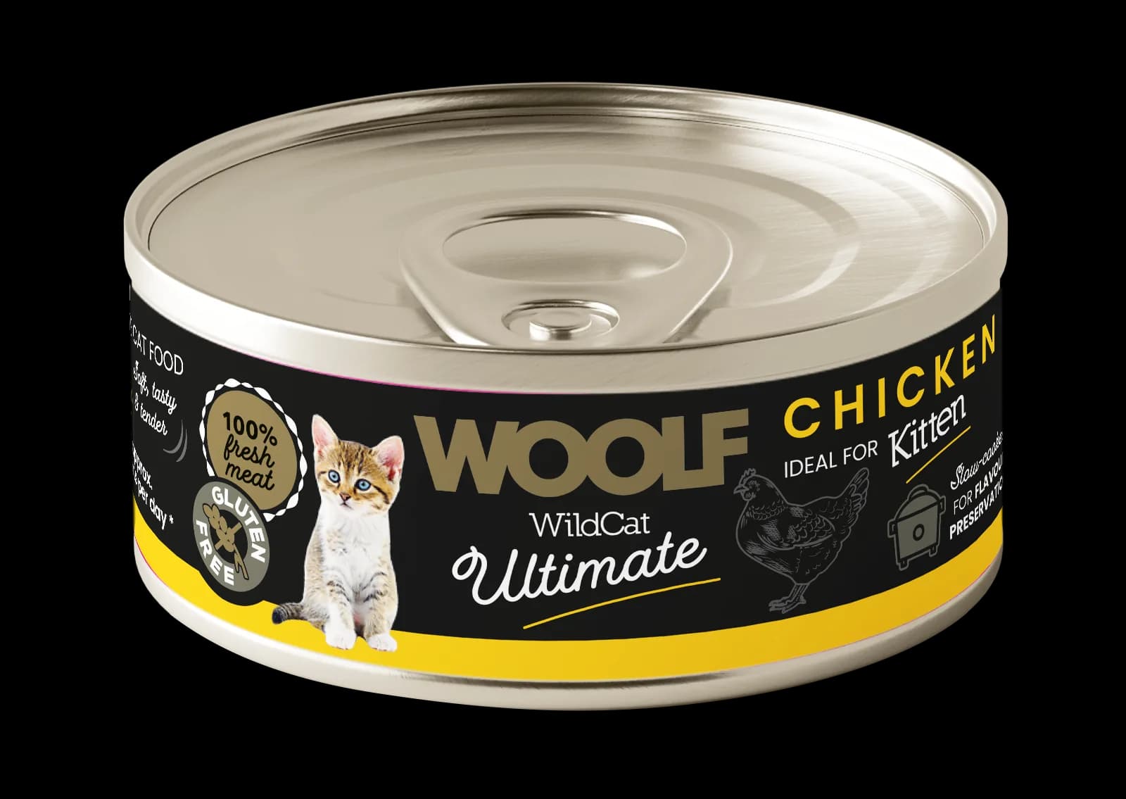 WOOLF ULTIMATE CHICKEN FOR KITTENS Karma Wilgotna z Kurczakiem dla Kociąt 85 g