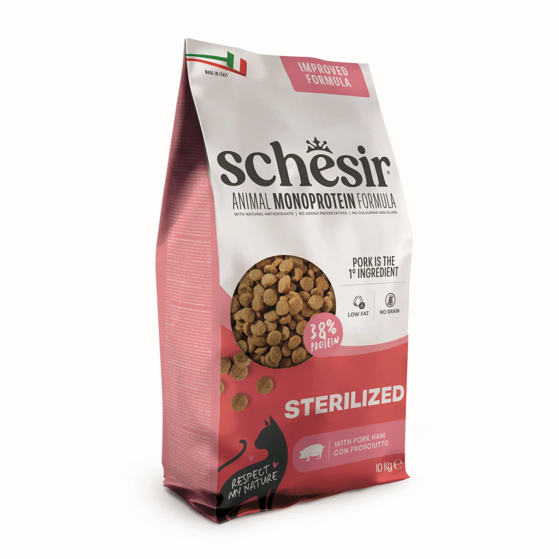 Animal Monoprotein Formula Sterilized karma sucha dla kota po sterylizacji szynka 10 kg worek