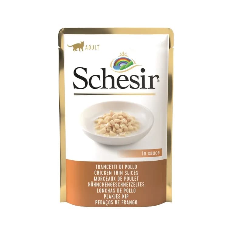 SCHESIR Cienkie paseczki kurczaka w sosie - saszetka 85 g