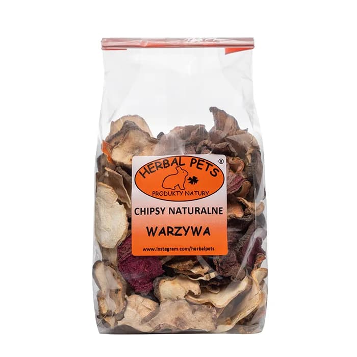 Herbal Pets Chipsy naturalne - Warzywa dla gryzoni 125g