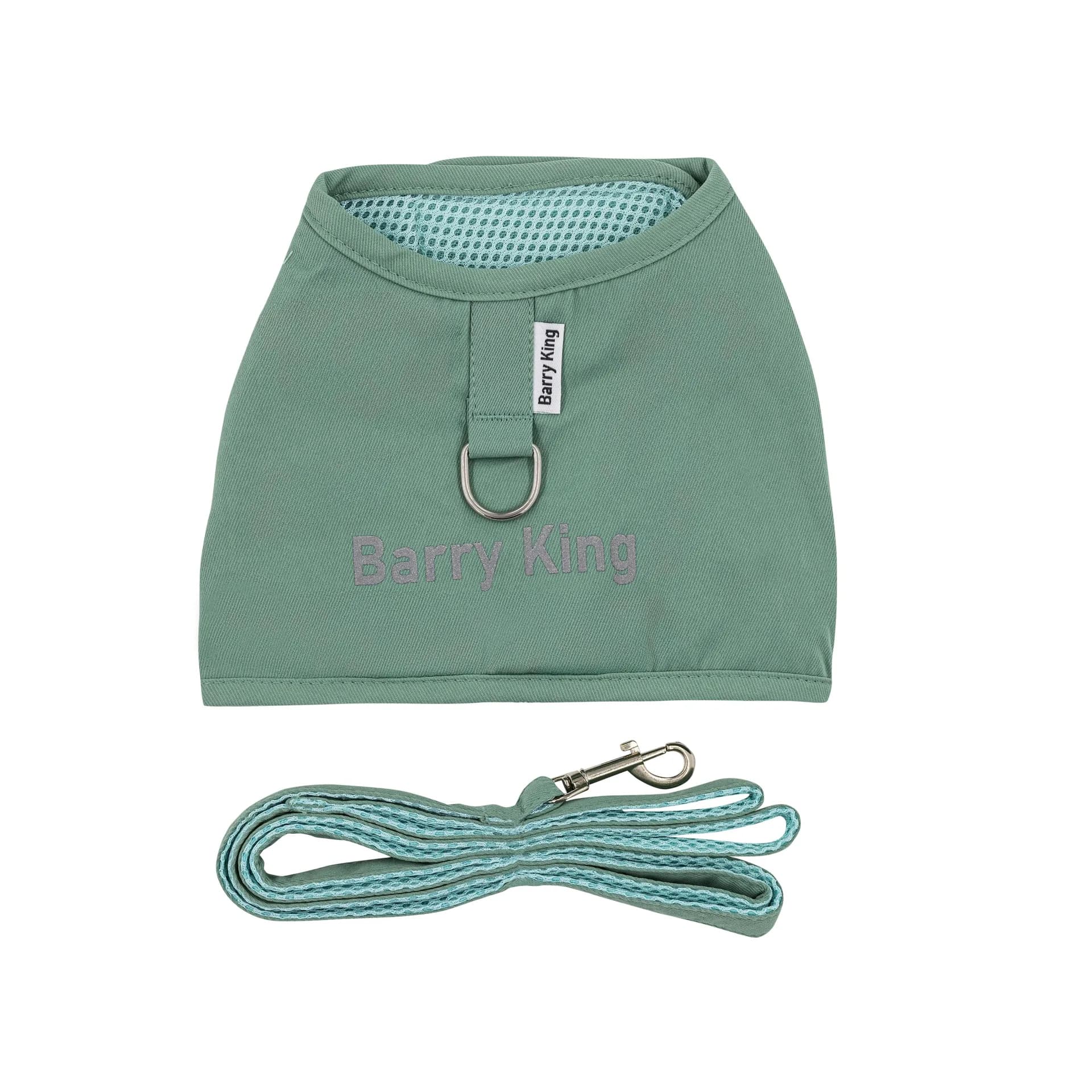 Barry King zestaw szelki i smycz dla psa zielony M/L/XL