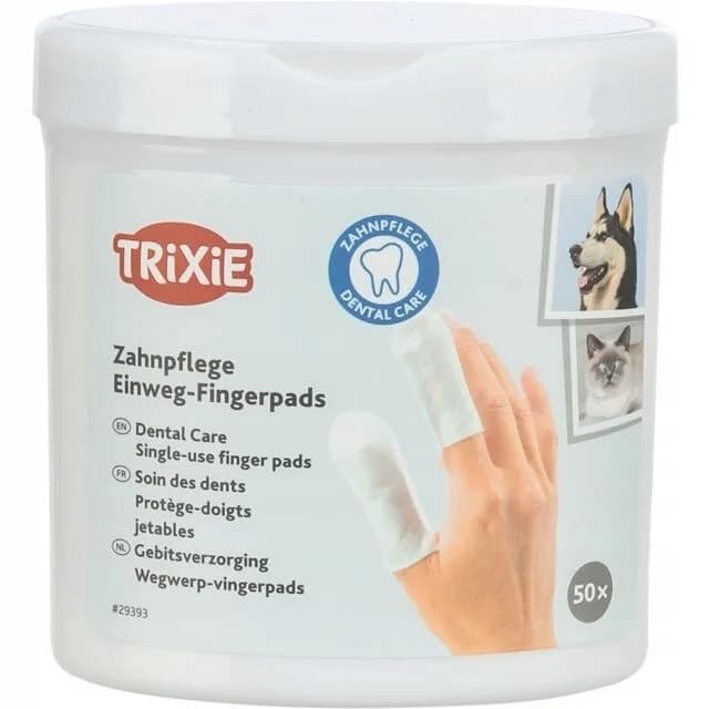 Trixie Nakładki na palce Dental Care. Czyste zęby 50 szt.