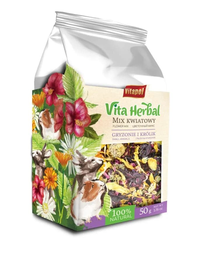 Vitapol Vita Herbal Mix kwiatowy dla gryzoni i królika 50 g