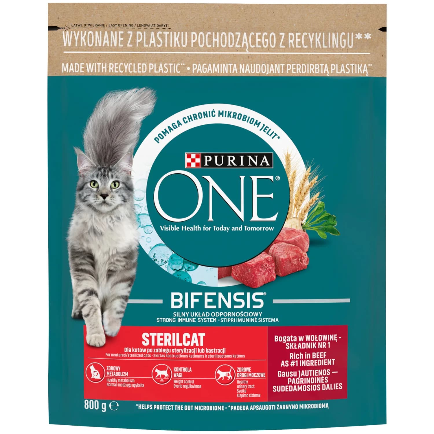 Purina ONE STERILCAT Bogata w wołowinę i pszenicę