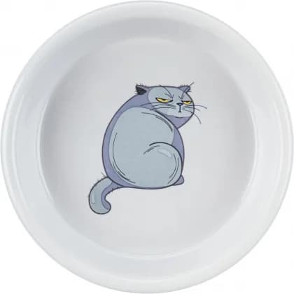Trixie, miska ceramiczna z nadrukiem dla kota - 0,25 l / 13 cm