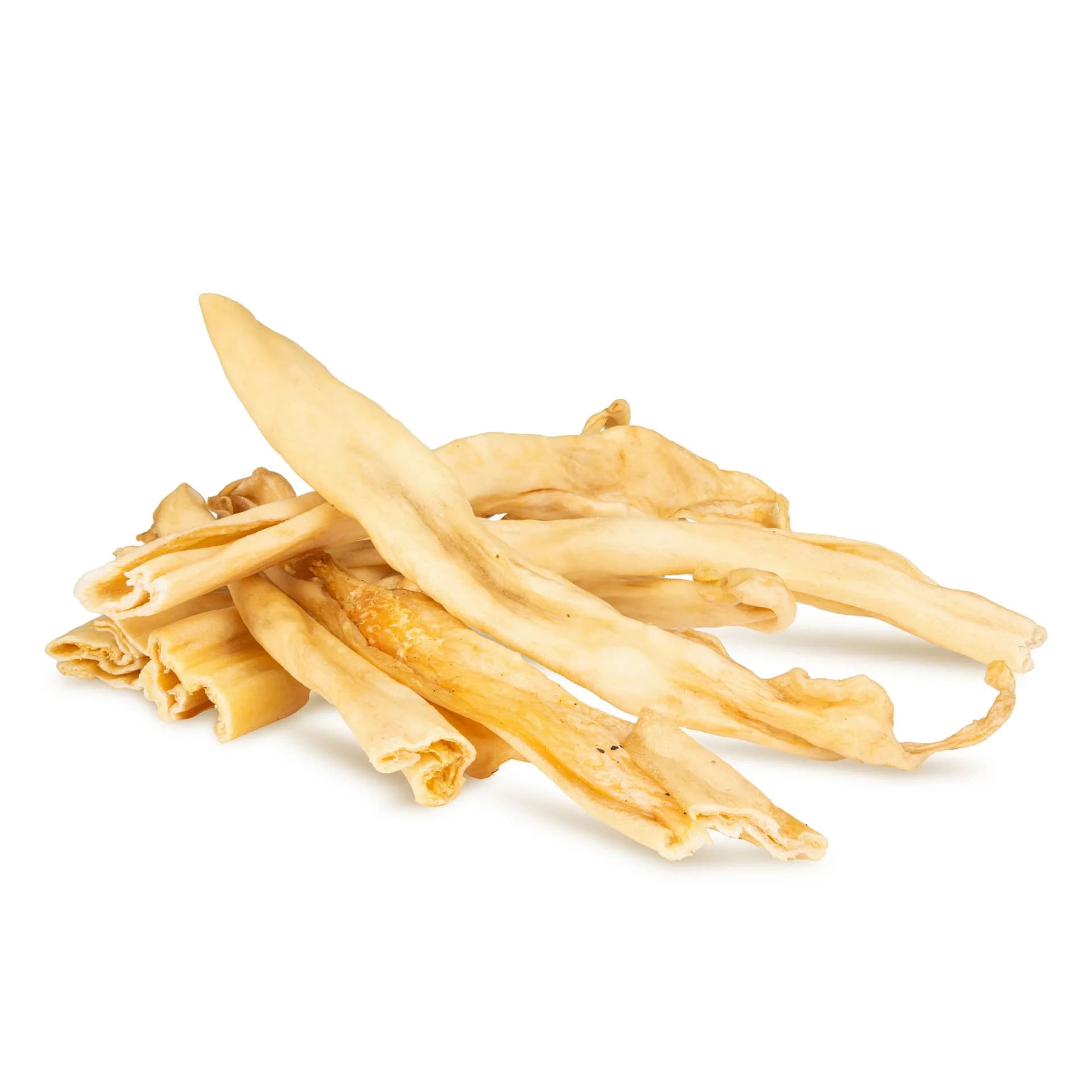 Puzzo Snack przysmak dla psa paski skóry króliczej około 20-25 cm 250 g