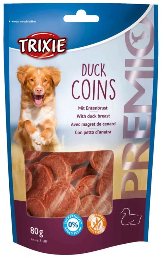 Snacki PREMIO - krążki z kaczką - light - 80 g