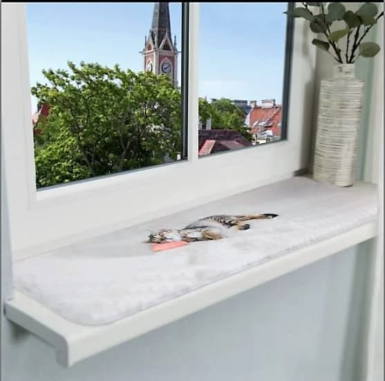 Trixie Mata na parapet Nani, 90 × 28 cm, szara