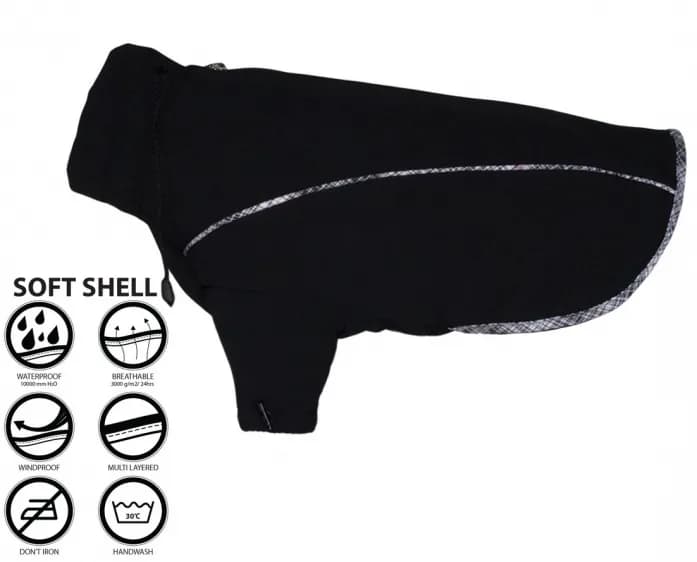 Grande Finale Kurtka zimowa czarna Softshell