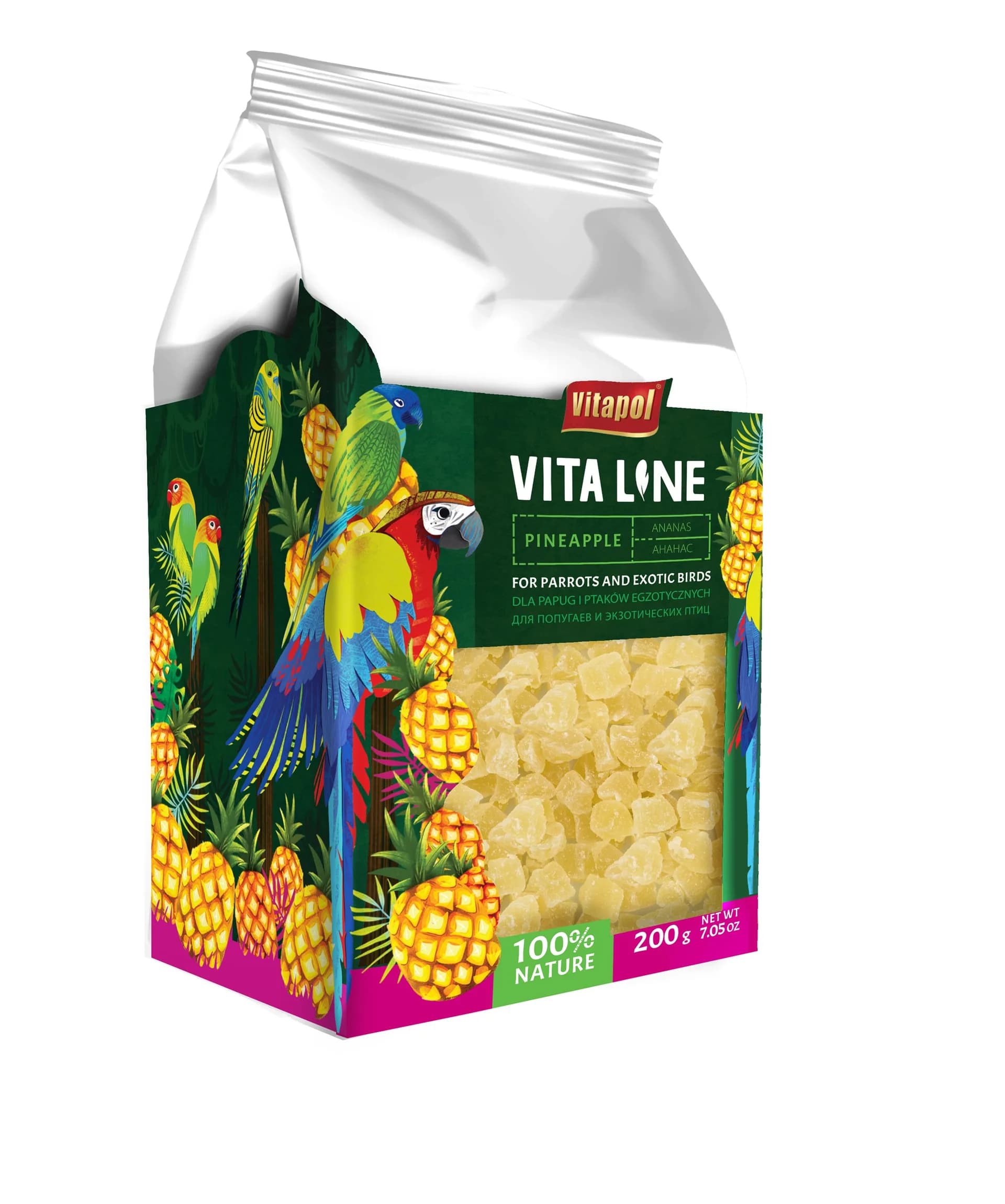 Vitapol Vitaline Ananas dla papug i ptaków egzotycznych 200 g