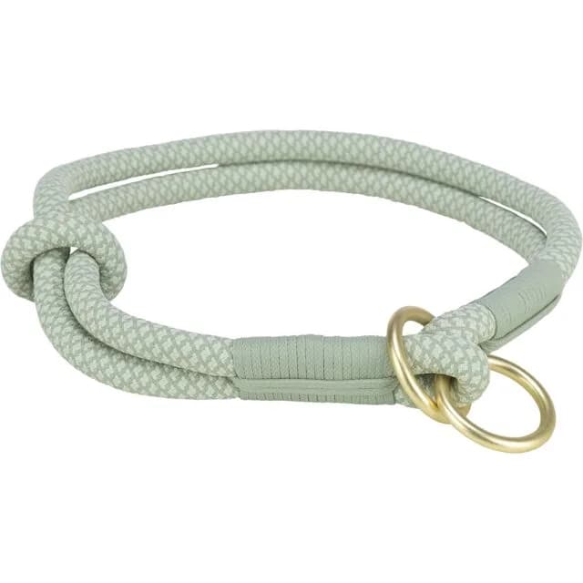 Trixie Soft Rope obroża półzaciskowa dla psa szałwiowa/miętowa, nylon XS–XL