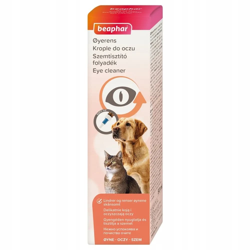 Beaphar Oftal 50 ml - krople do pielęgnacji oczu psów i kotów