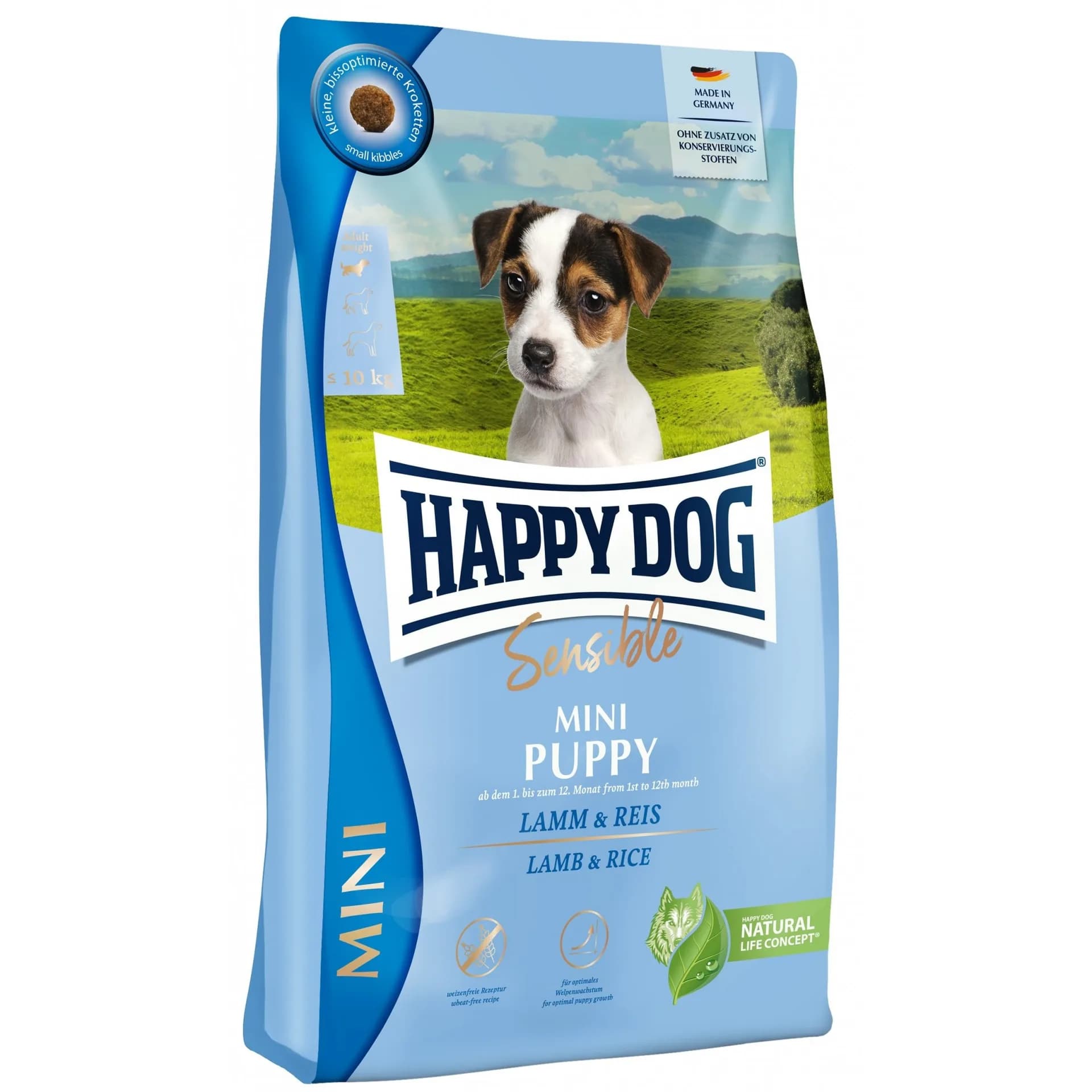 Happy Dog Sensible Mini Puppy karma sucha dla szczeniąt jagnięcina & ryż