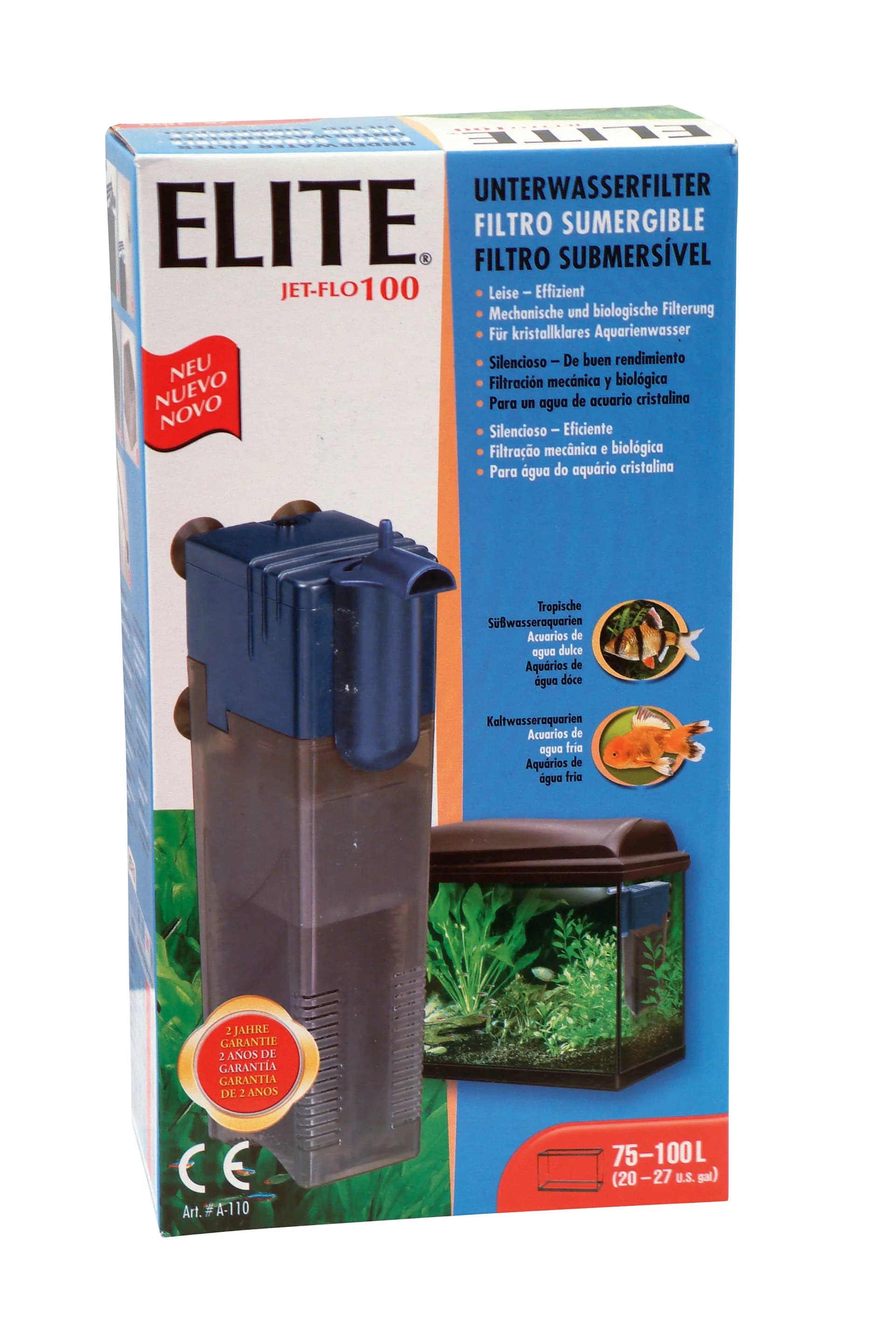 Hagen Filtr podwodny Elite Jet Flo 100 do akwarium