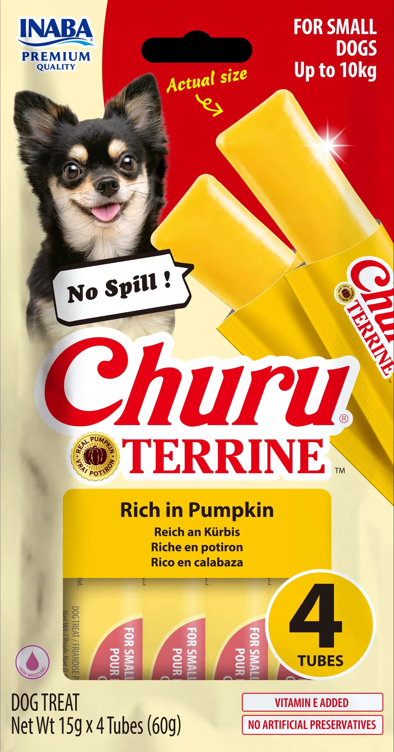 INABA DOG CHURU TERRINE S PUMPKIN 4X15 g(60 g)