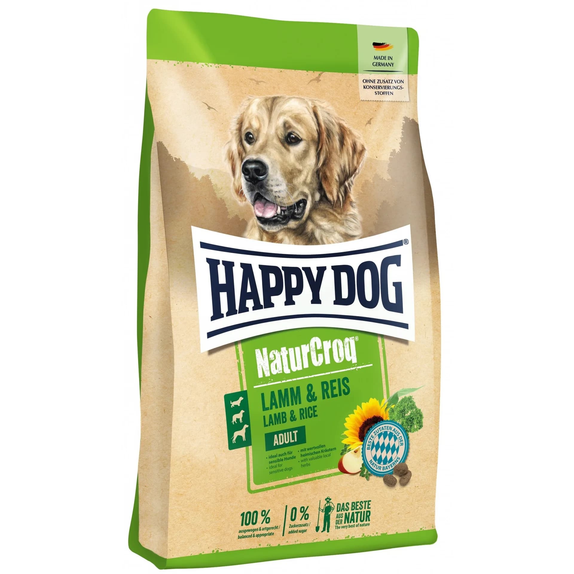 Happy Dog NaturCroq Lamb & Rice karma sucha z jagnięciną i ryżem dla dorosłych psów wszystkich ras