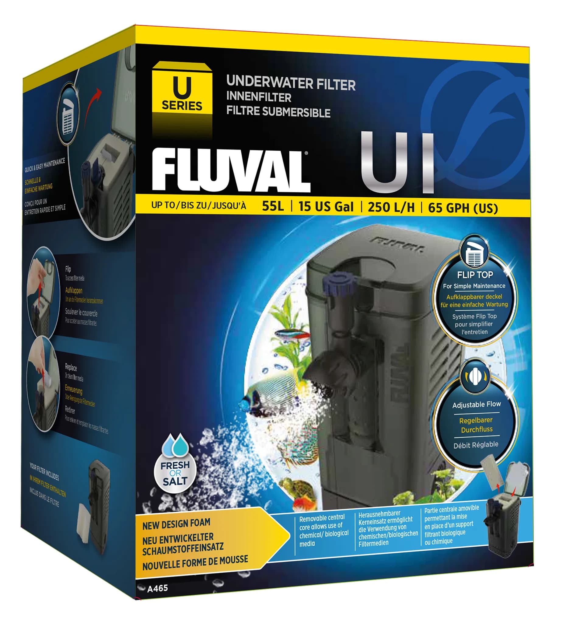 Filtr wewnętrzny U1 od Hagen - do 55 l