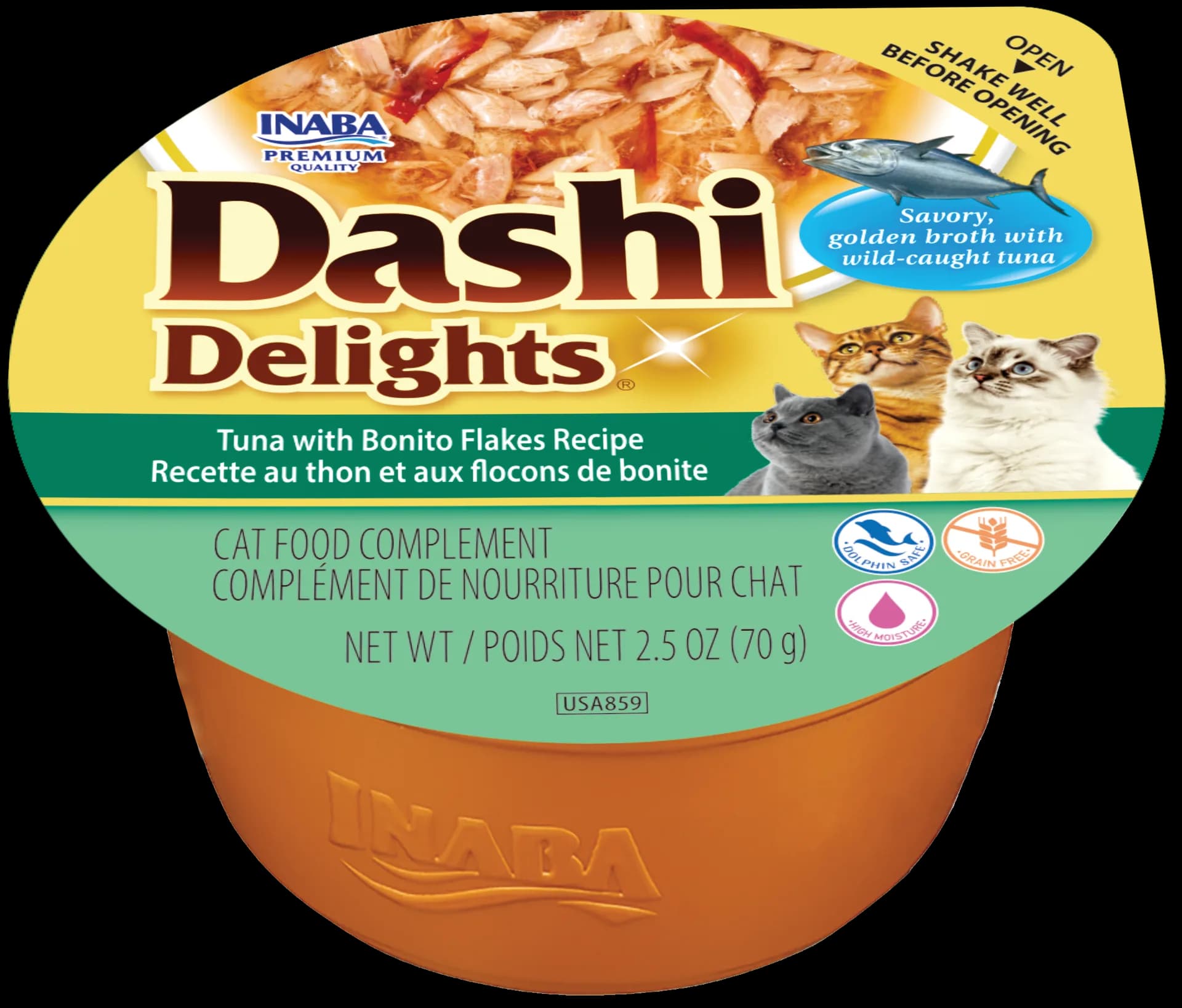 INABA CAT DASHI DELIGHTS Karma dla kota Tuńczyk ryba bonito 70 g