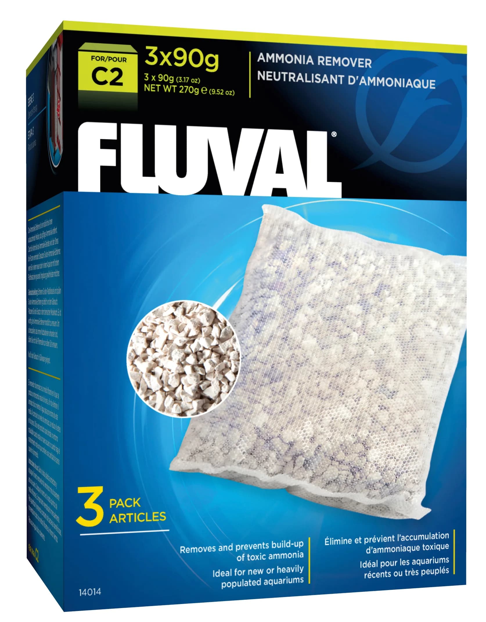 Fluval Ammonia Remover wkład filtracyjny do filtrów C2, C3 i C4 3 szt.
