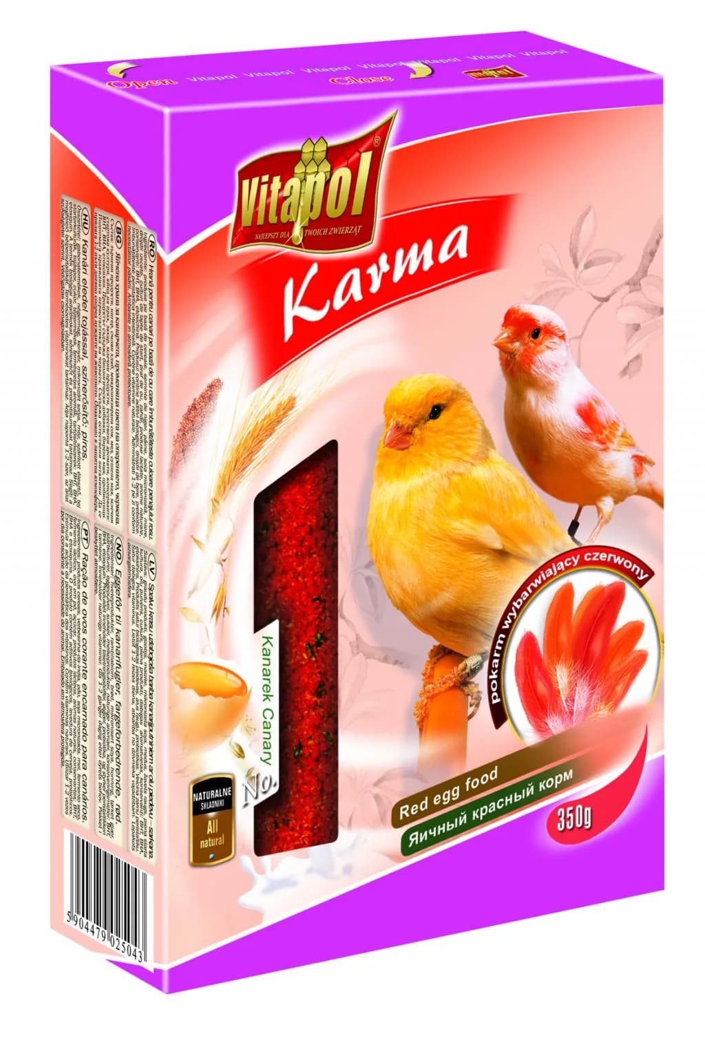 Vitapol Karma jajeczna wybarwiająca dla kanarka