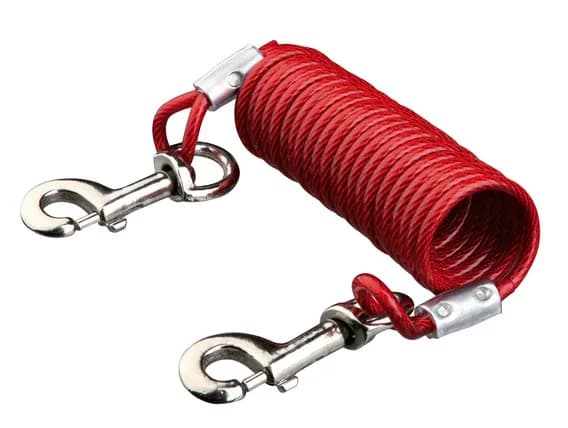 Linka spiralna dla psa - 5 m - wytrzymałość 50 kg