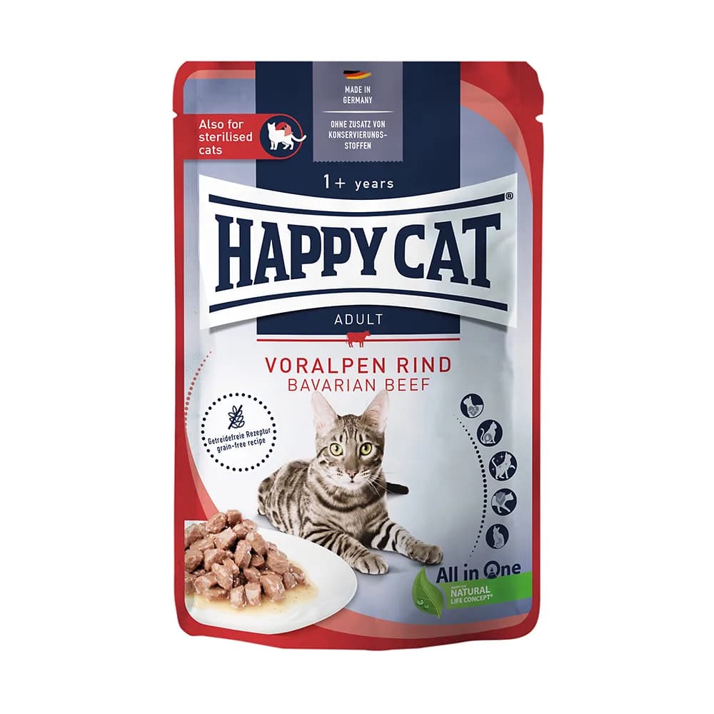 Culinary Meat in SauHappy Cat Bavarian Beef, mokra karma dla kotów dorosłych wołowina bawarska 85 g