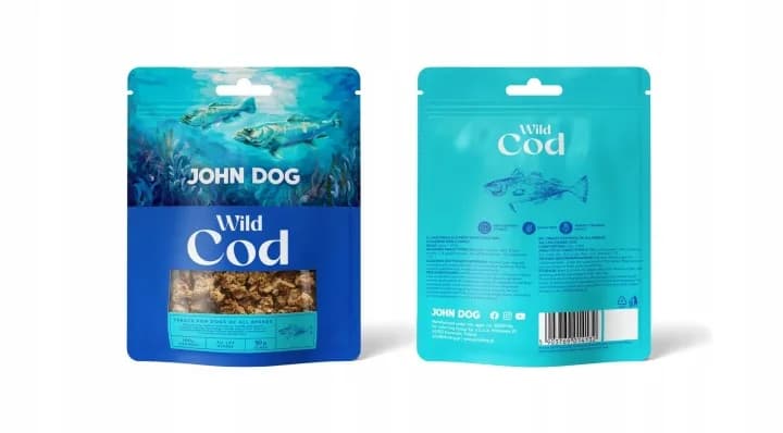 John Dog Wild Fish przysmak treningowy dla psa dorsz 90 g