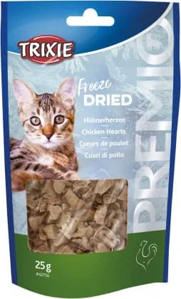 Trixie, Przysmak dla kota Premio Freeze Dried serca z kurczaka, 25 g