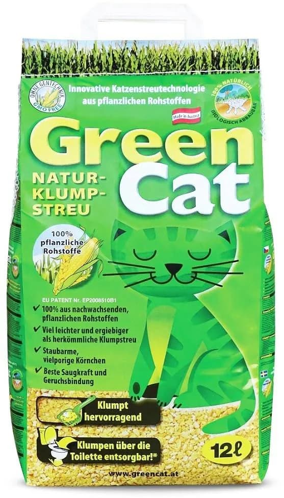 Green Cat Żwirek kukurydziany dla kota - różna waga 12 l