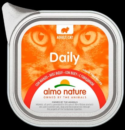 Almo Nature Daily karma mokra z wołowiną dla kota 100 g