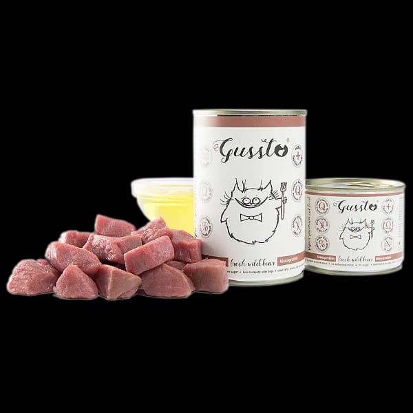 Gussto Cat puszka - Fresh Wild Boar dla kota