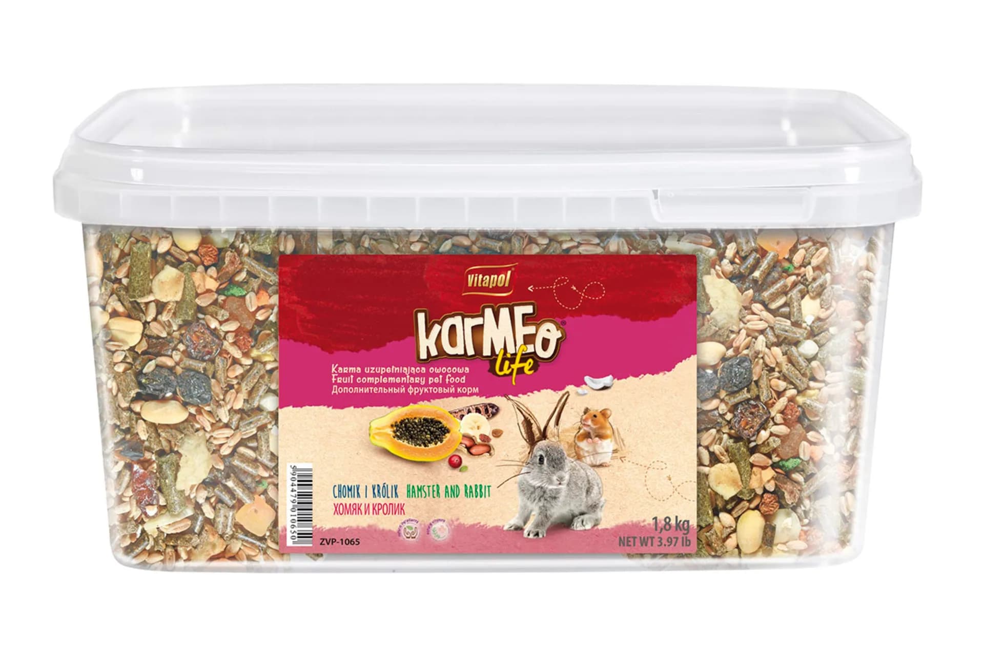 Vitapol Owocowy pokarm dla chomika i królika 1,8 kg