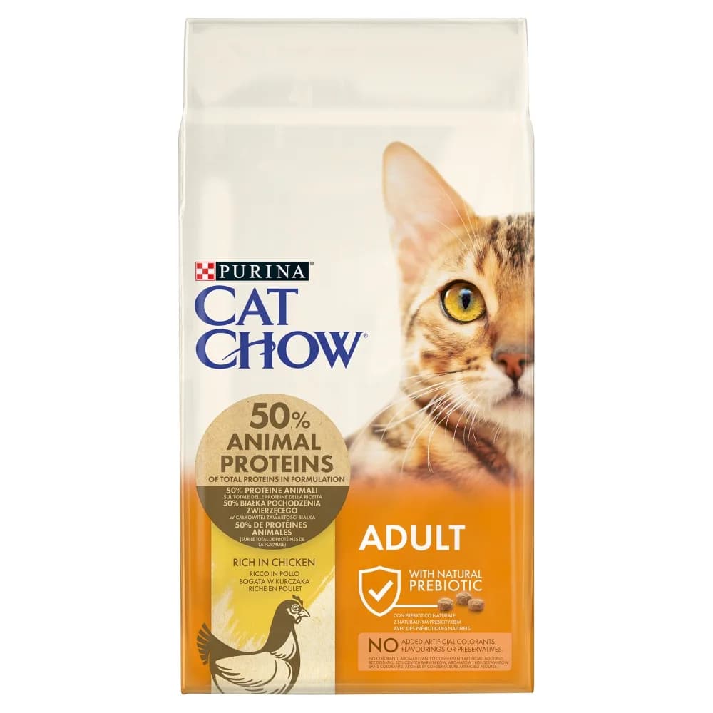 Purina CAT CHOW Adult - sucha karma bogata w kurczaka 15 kg