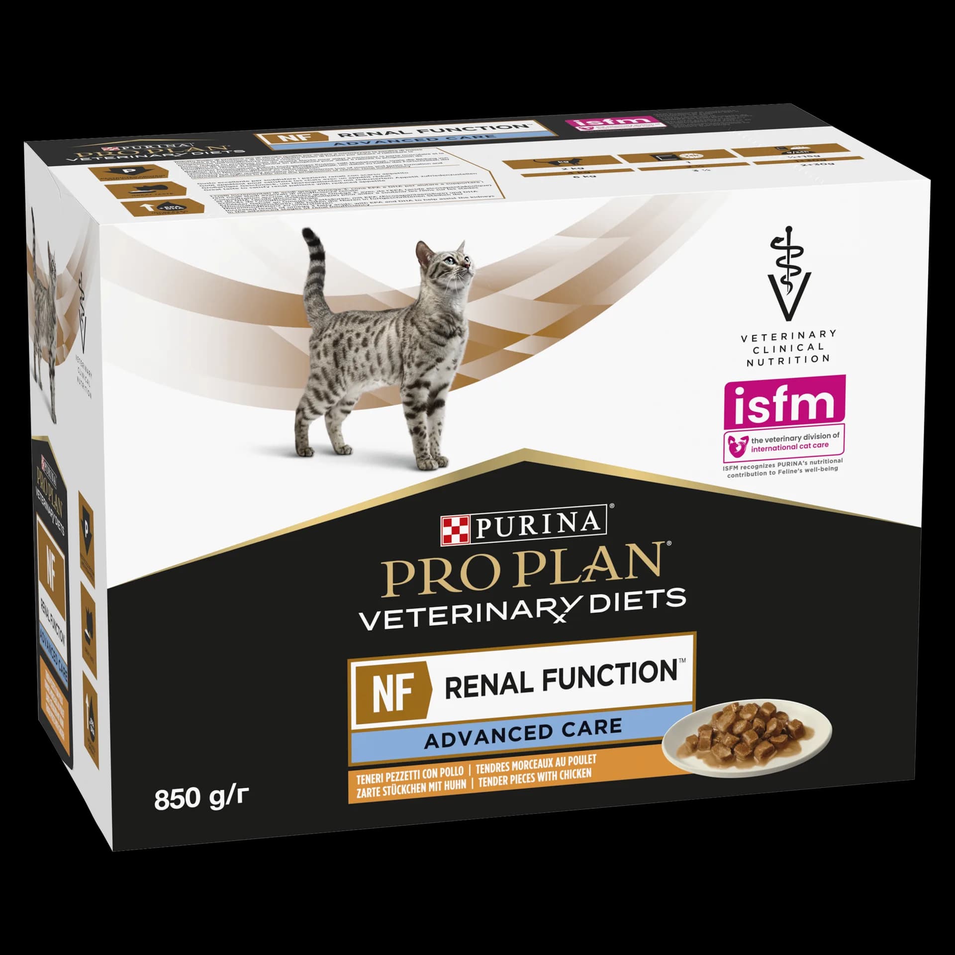 PRO PLAN Veterinary Diets NF Renal Function Karma dla kotów Kurczak 10 × 85 g