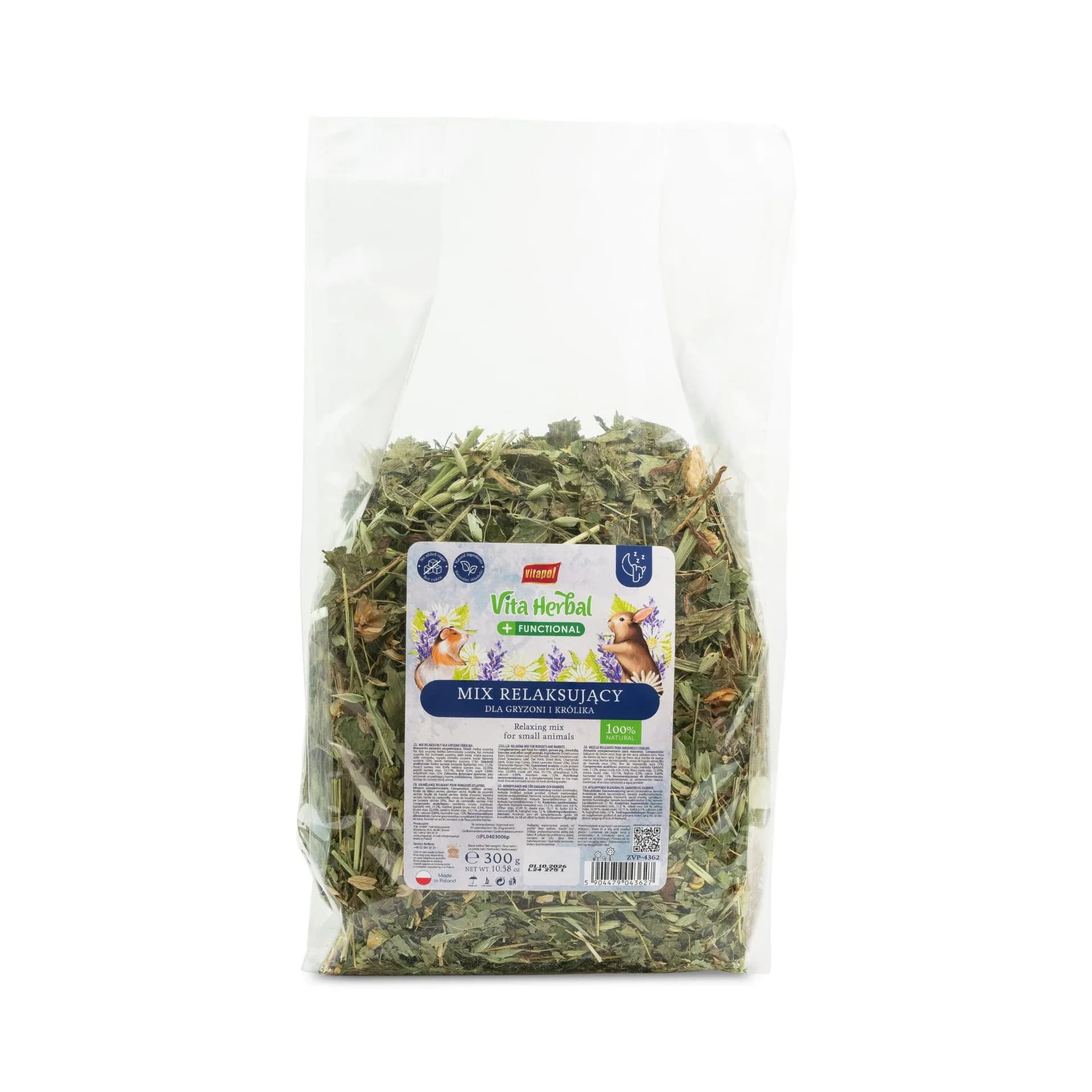 Vita Herbal Functional mix relaksujący dla gryzoni i królika, 300 g