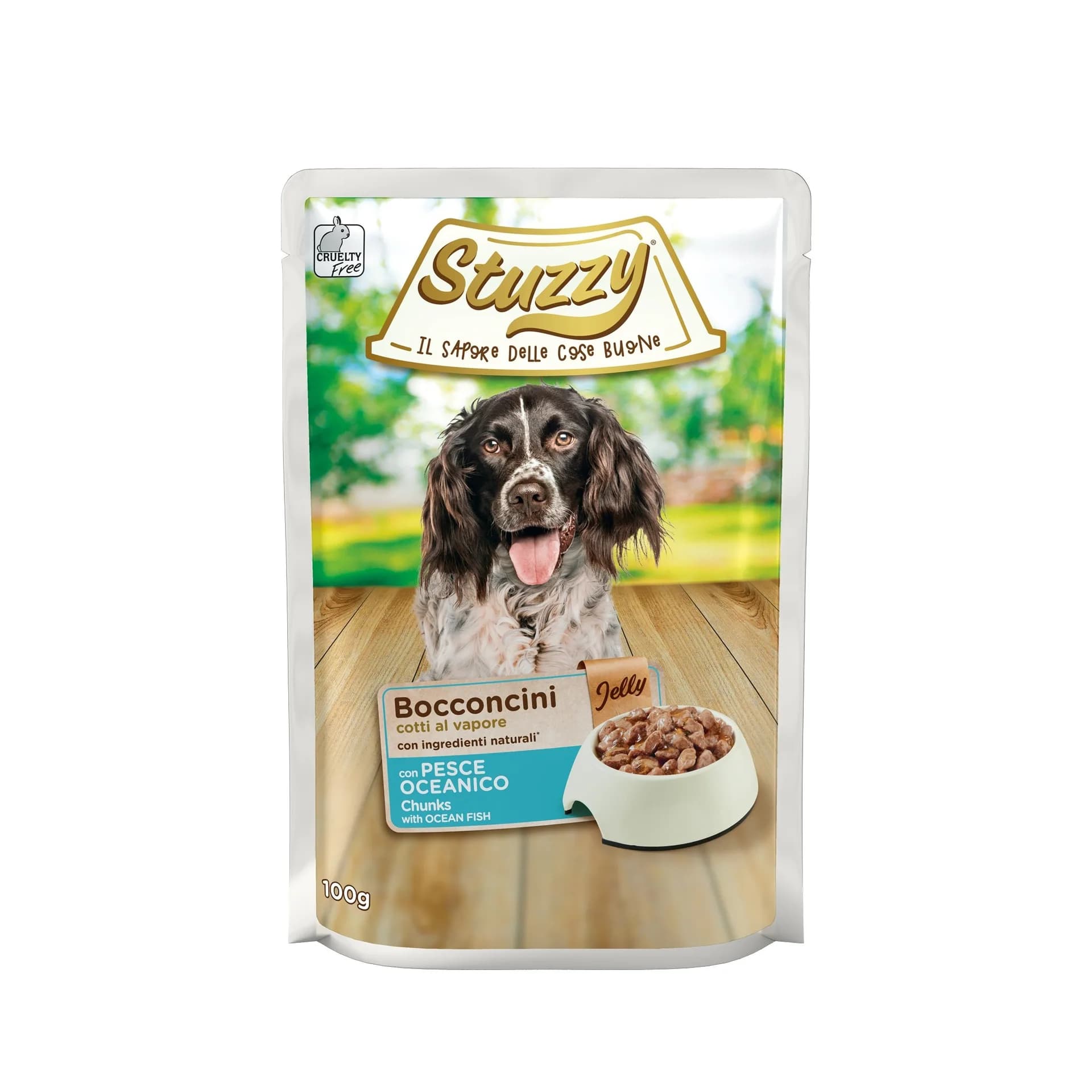 Stuzzy Bocconcini karma mokra dla psa ryby oceaniczne w galarecie kawałki 100 g