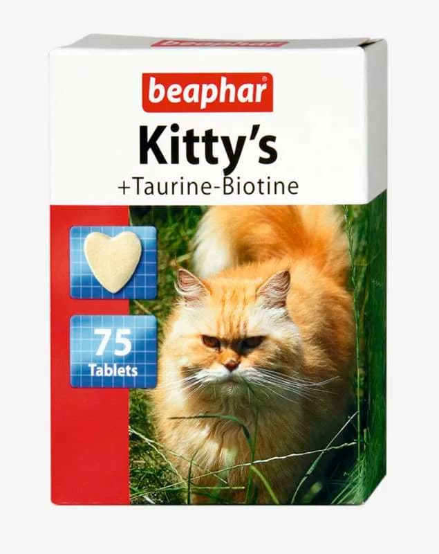 Beaphar Kitty's Taurine Biotine - przysmak witaminowy dla kotów - różna waga 75 ztuk